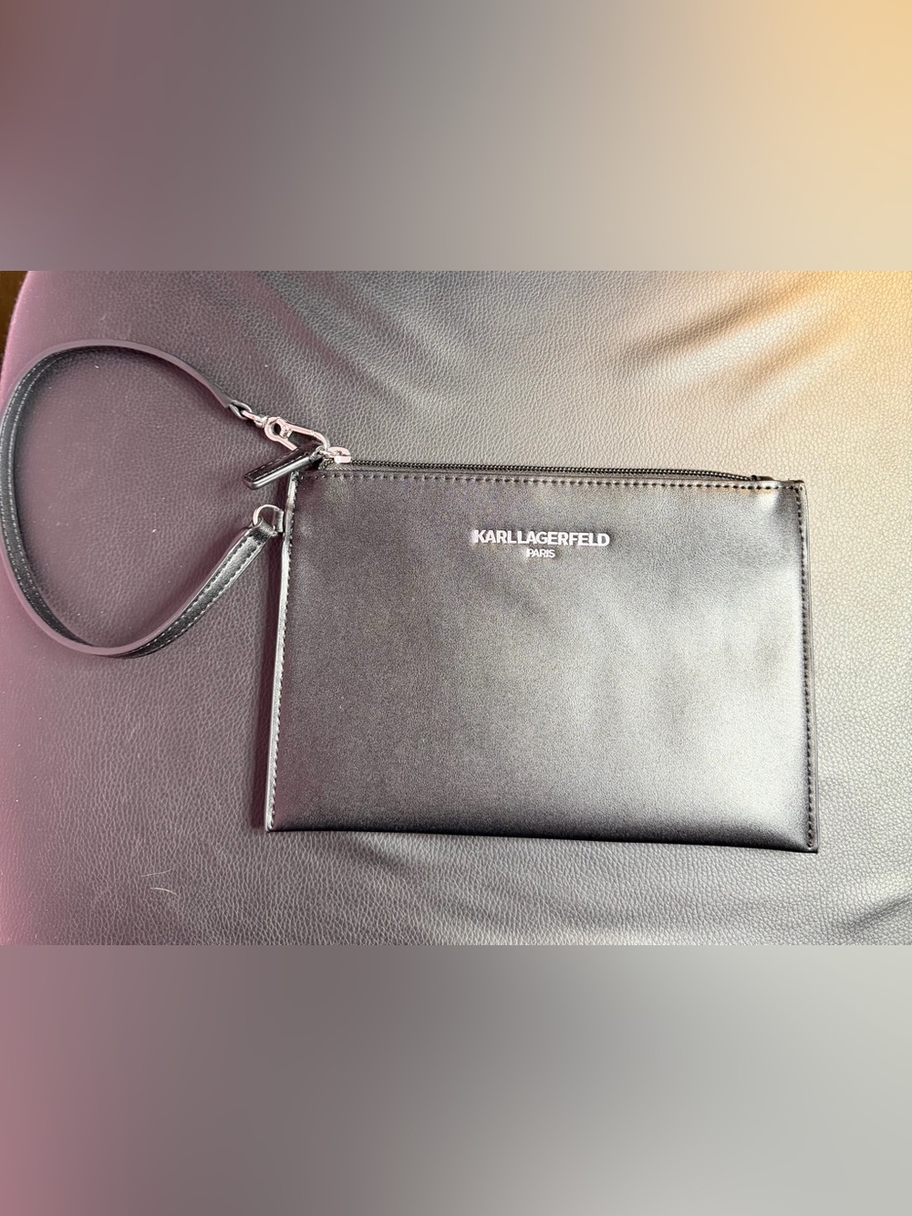 Karl Lagerfeld Wristlet with Logo